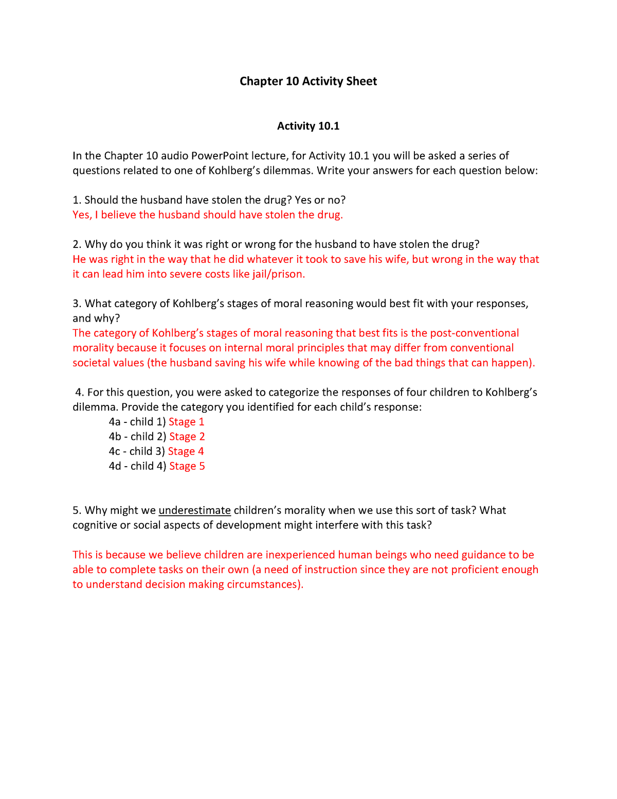 Chapter 10 Activity Chapter 10 Activity Sheet Activity 10 In The Chapter 10 Audio Powerpoint 