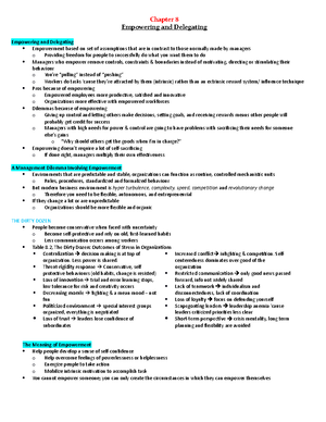 Managing Interpersonal Dynamics - Summary - 5. Chapter 5 - Chapter 5 ...