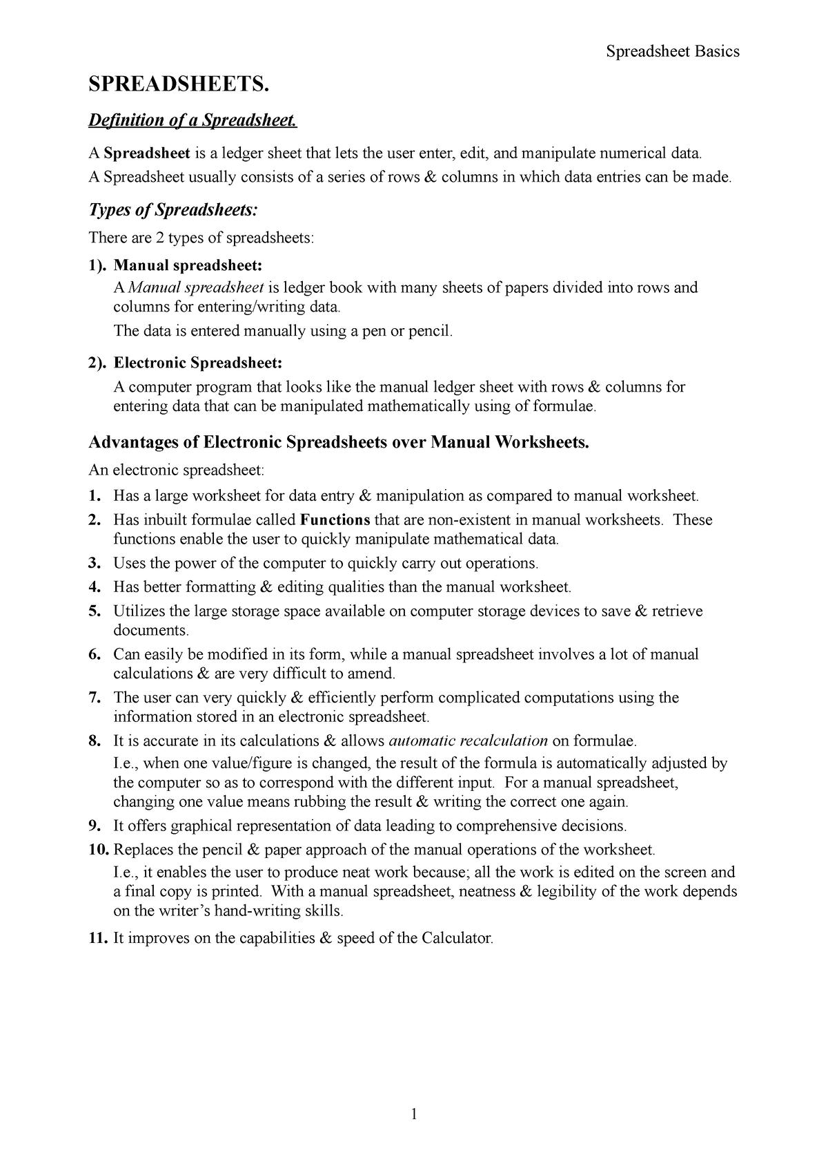 introduction-to-spreadsheets-spreadsheets-definition-of-a