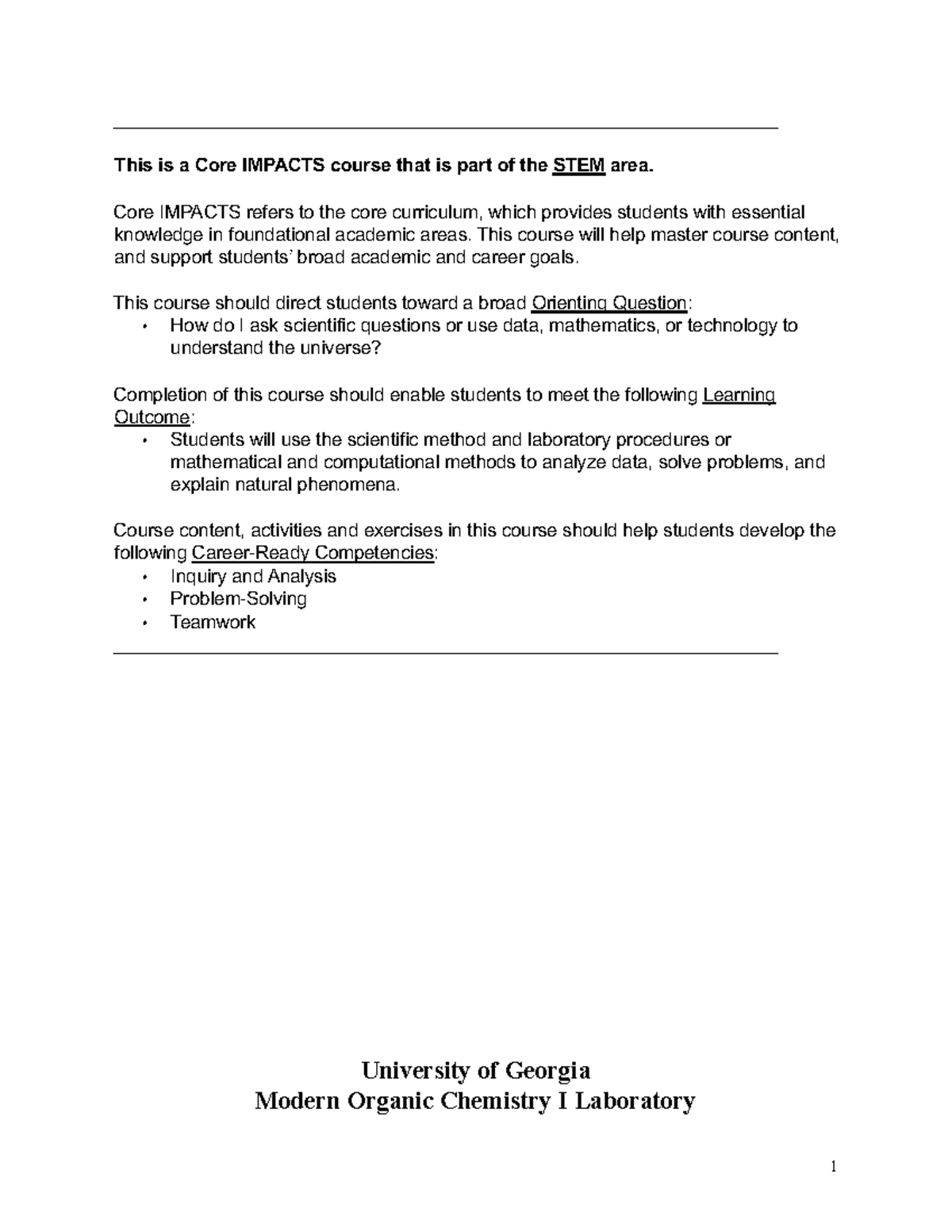 CHEM 2211L Syllabus - Spring 2024