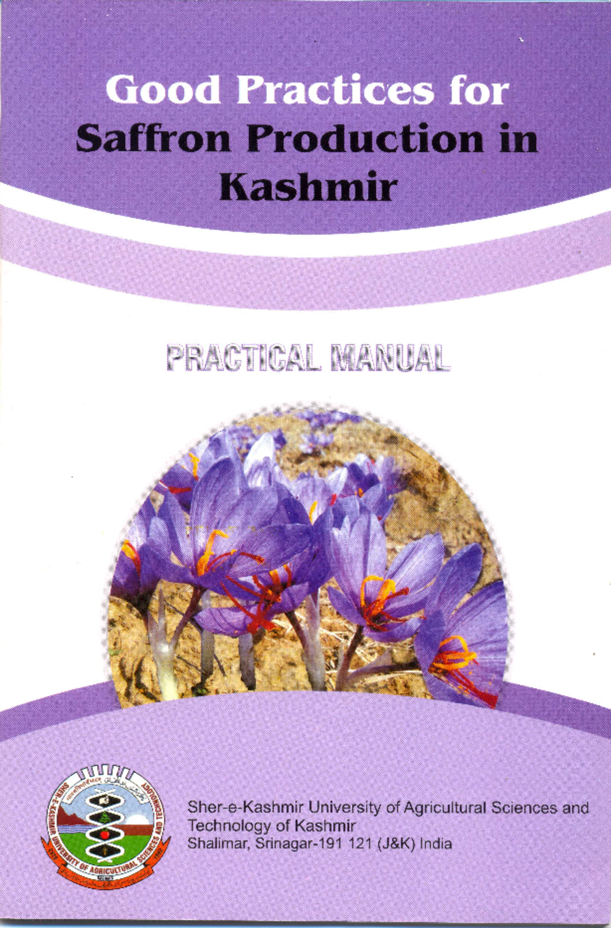 Saffron-manual - Notes - Good Practices for Saffron Production in ...