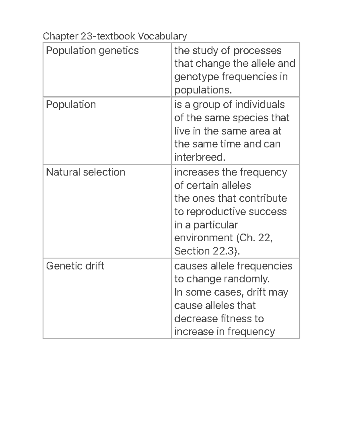 Chapter 23-textbook Vocabulary - Chapter 23-textbook Vocabulary ...