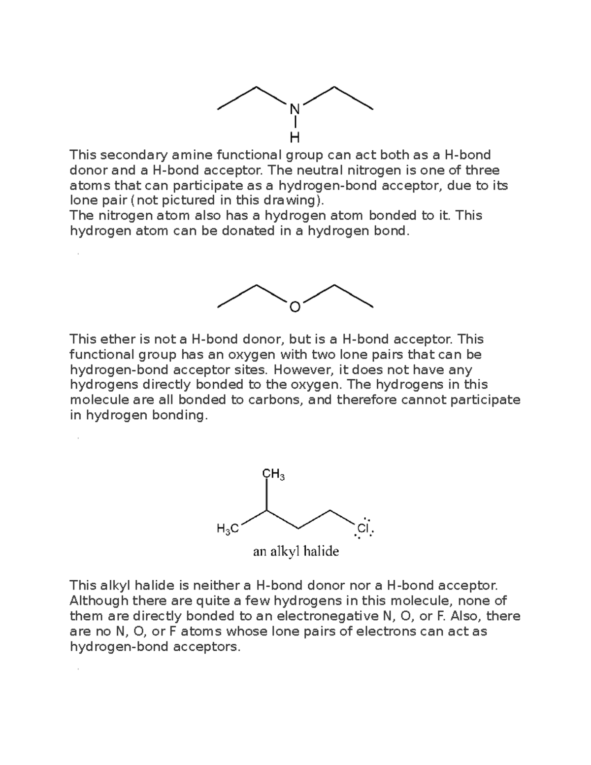 Polar and Nonpolar examples - This secondary amine functional group can ...
