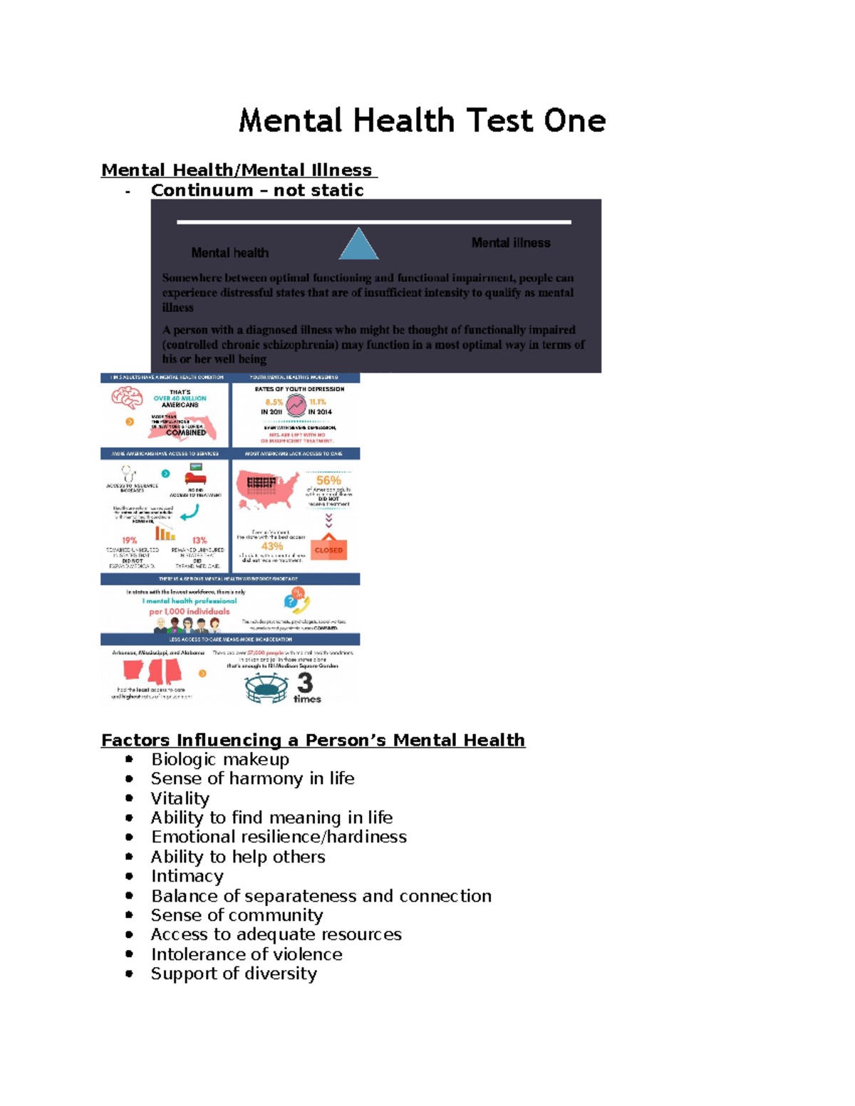 Mental health test 1 yes Mental Health Test One Mental Health