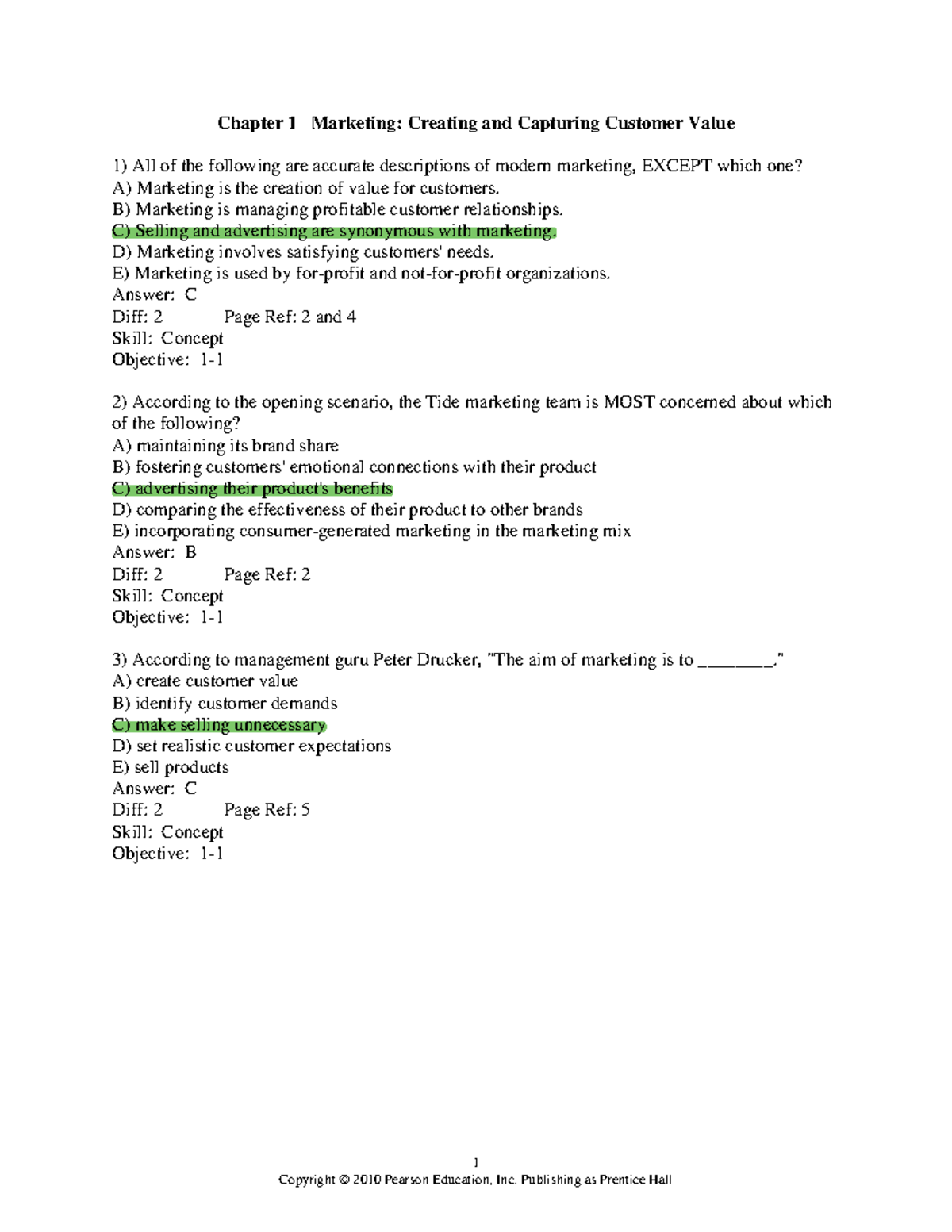 L1 Testbank - Test banks for the lecture to understand the chapter ...