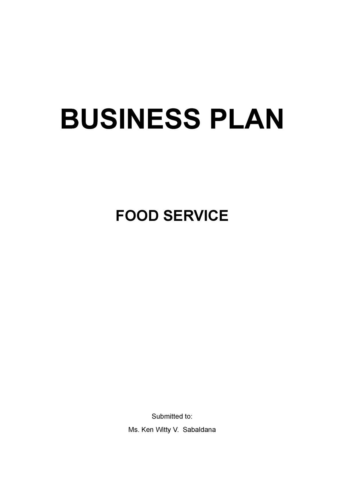 snacks business plan