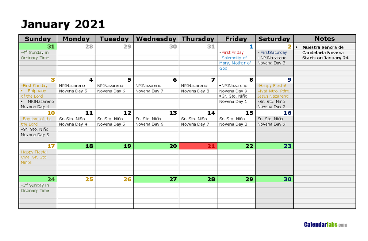 2021 calendar - January 2021 Sunday Monday Tuesday Wednesday Thursday ...