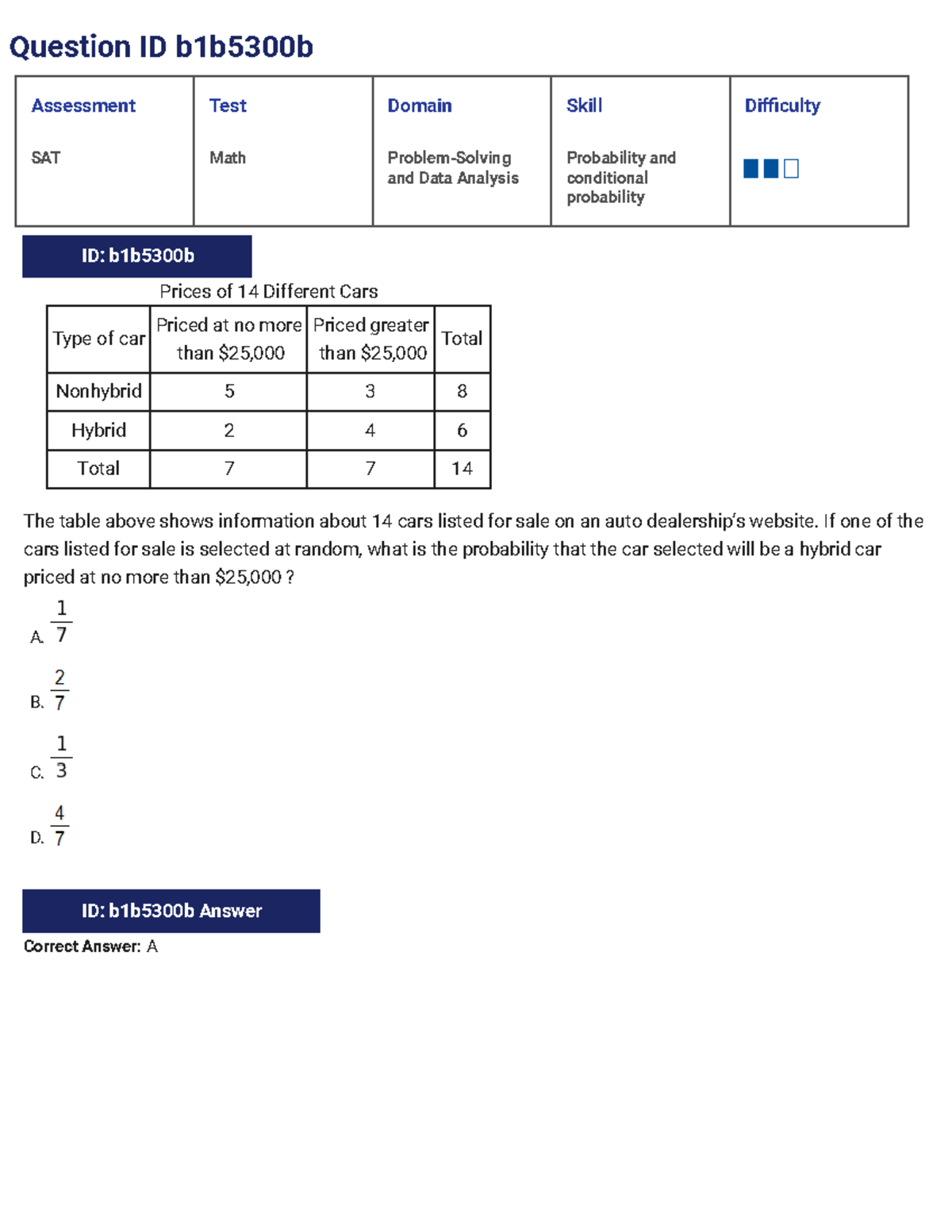 Math Medium - math problems for practice - Question ID b1b5300b ID ...