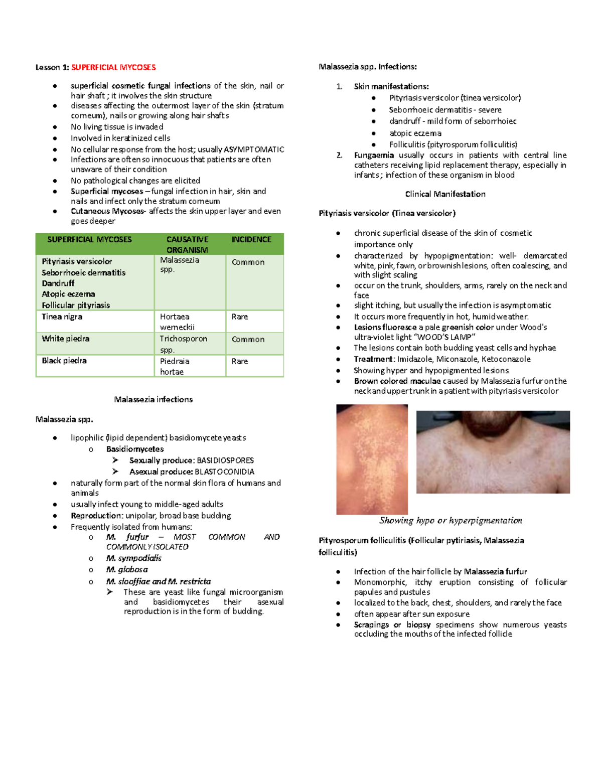 Mycology AND Virology - this notes is made by co-students for a ...