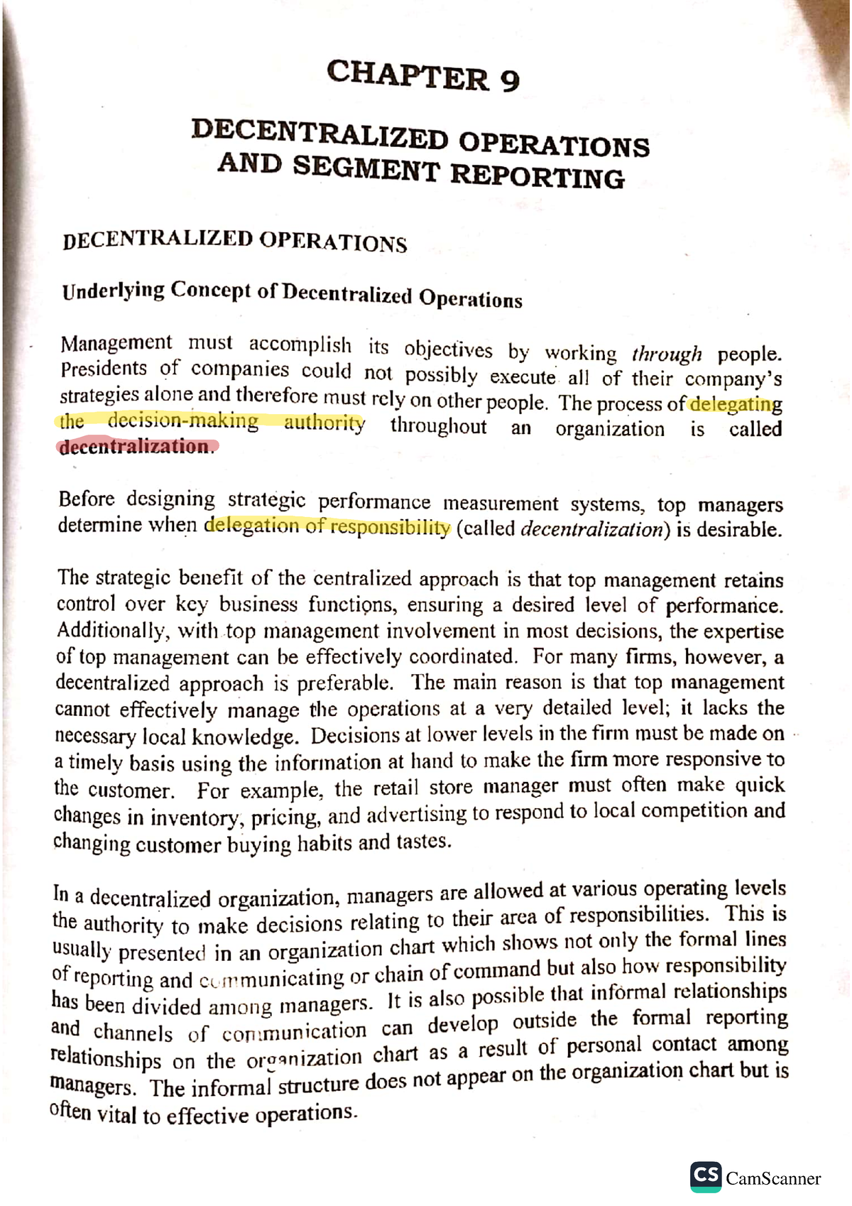 SCM - Chapter 9 - BS Accountancy - Studocu