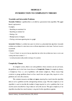 1 Foundations - 1 Introduction An algorithm is a finite sequence of ...