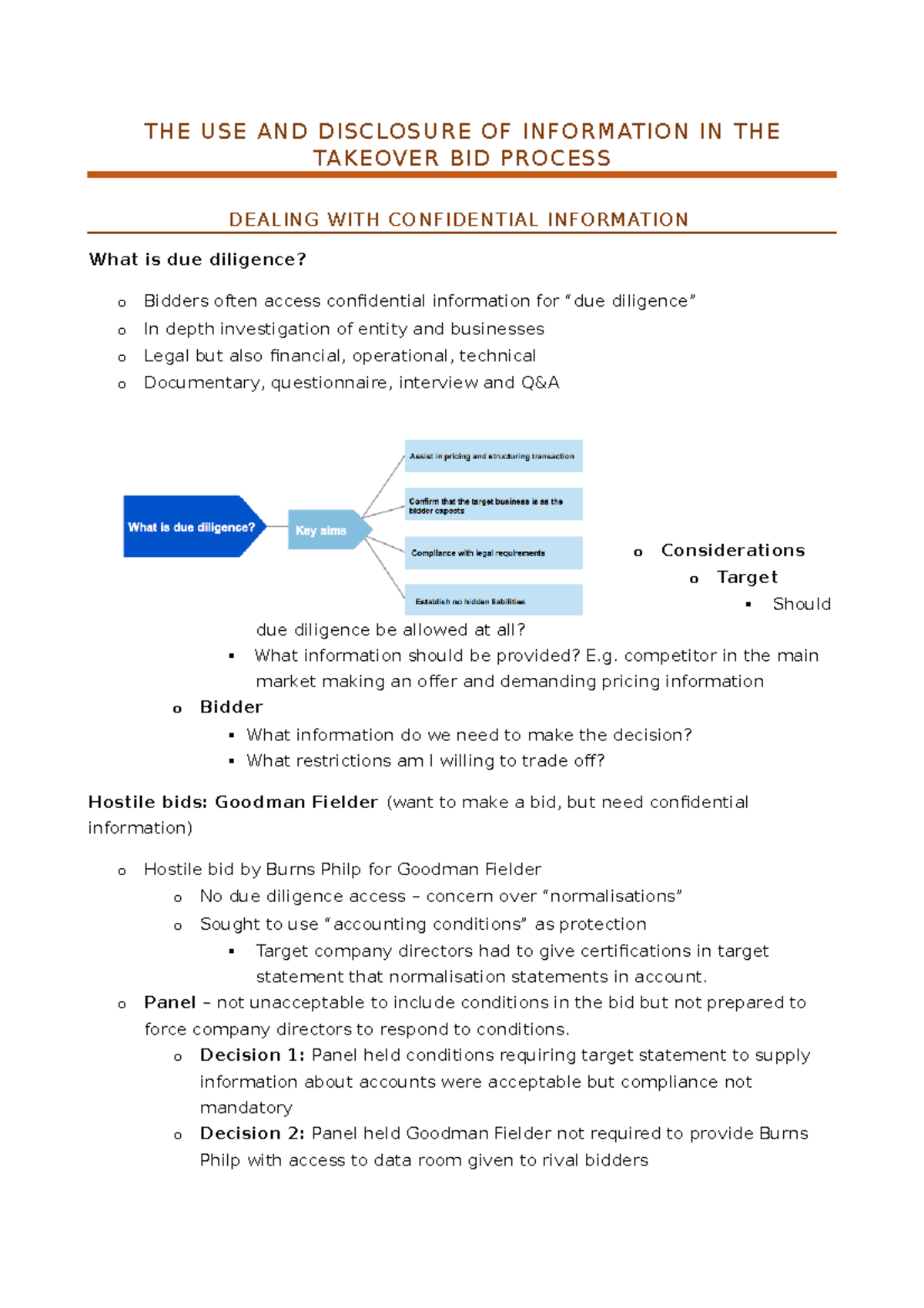 Mergers and Acquisitions - Past Notes (2017 ) Part 2 - THE USE AND ...