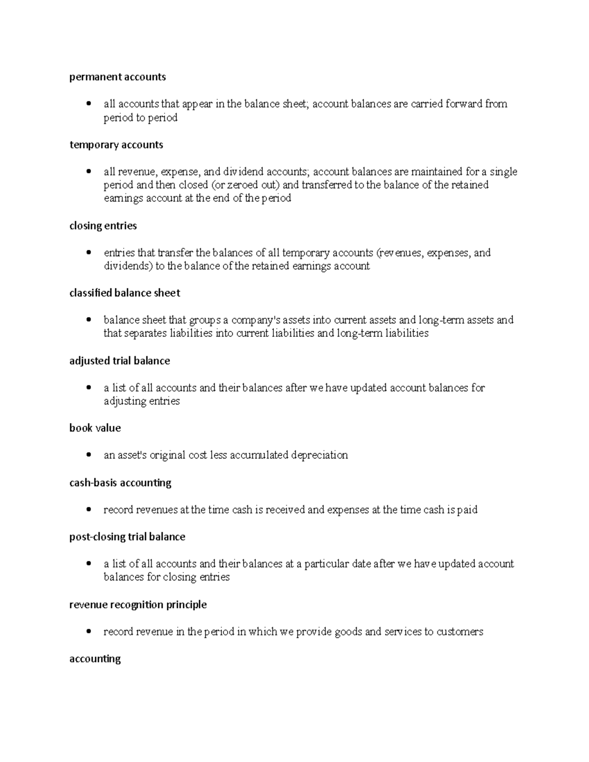 What Accounts Go In The Balance Sheet