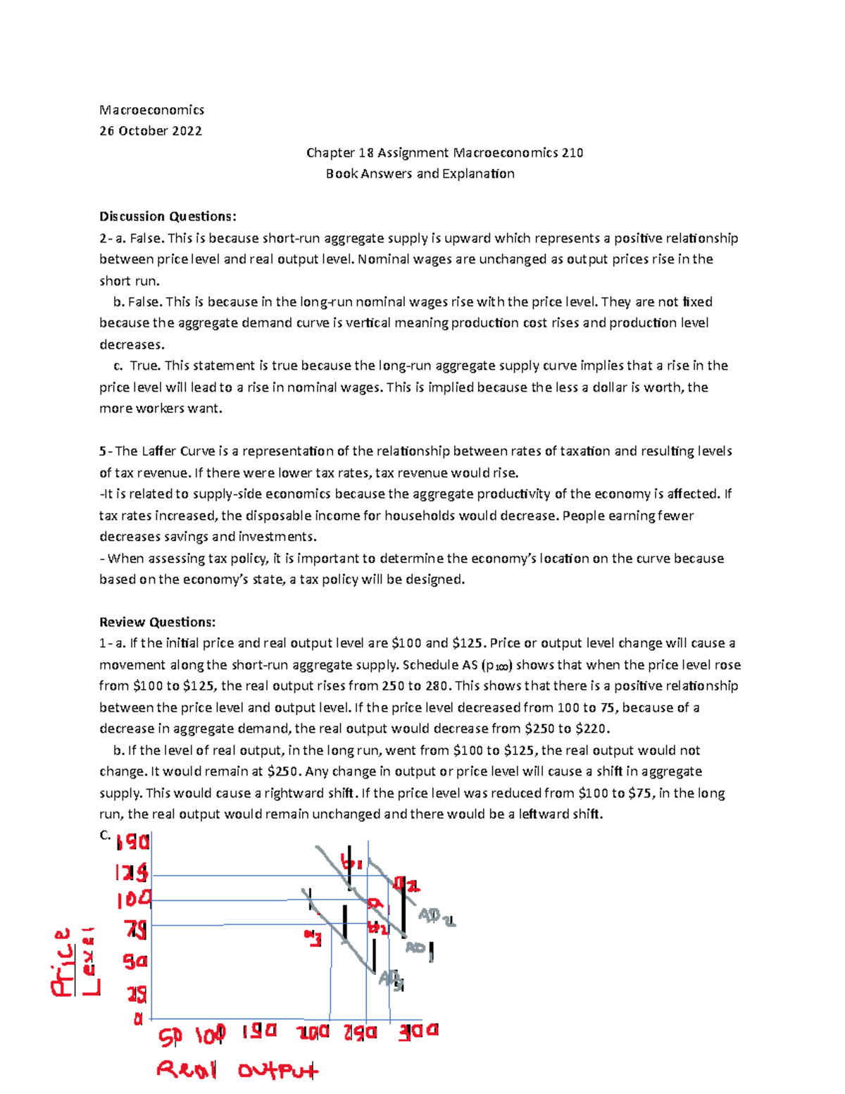 Assignment 18 - The Macroeconomics Book 210 which is required for this ...
