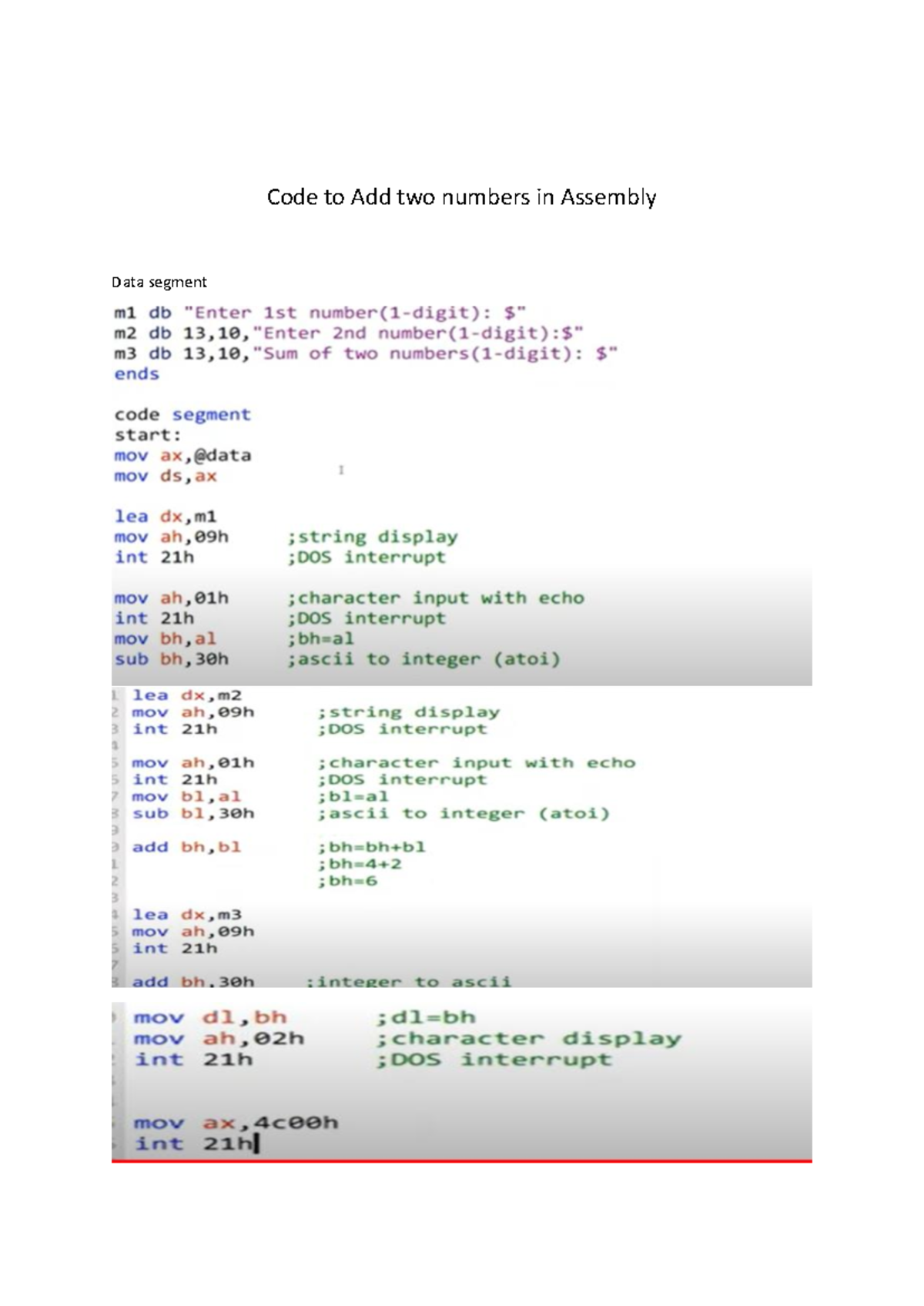 133618584540617083 - computer education - Code to Add two numbers in ...