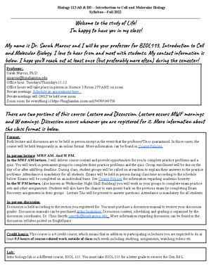 BIOL113 Spring 2022 Exam 3 KEY 2 - BIOL Exam 3 Spring 2022 Name ...