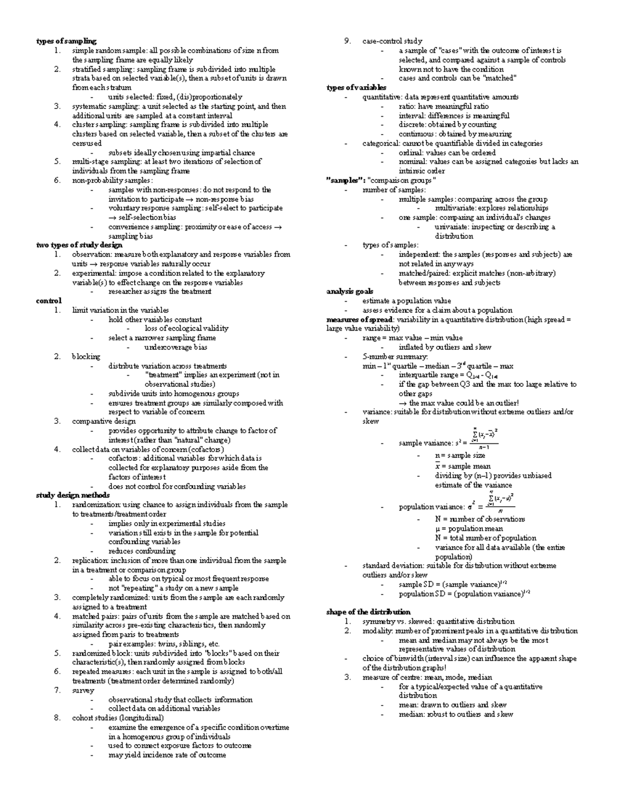 2244-notes-types-of-sampling-1-simple-random-sample-all-possible