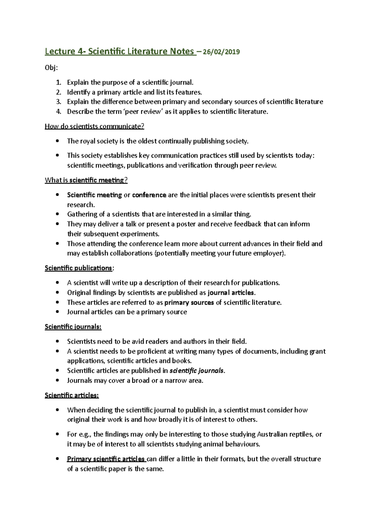 lecture-4-scientific-literature-2-3-4-explain-the-purpose-of-a