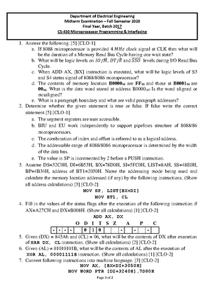 Assignment 4 - MIcrocontoller and microprocessor - INTERNATIONAL ...