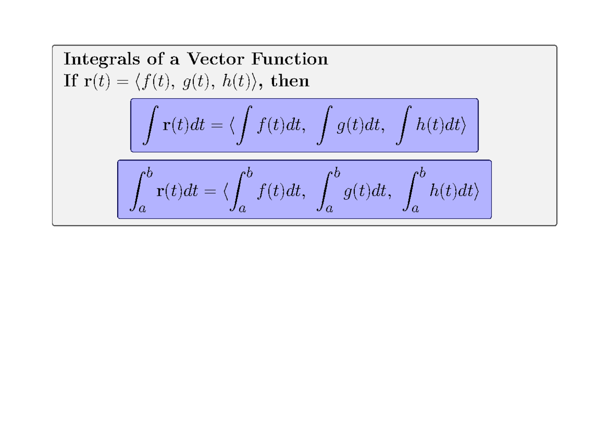 BW10 F22 Annotated (1)-13-16 - Integrals of a Vector Function If r(t ...