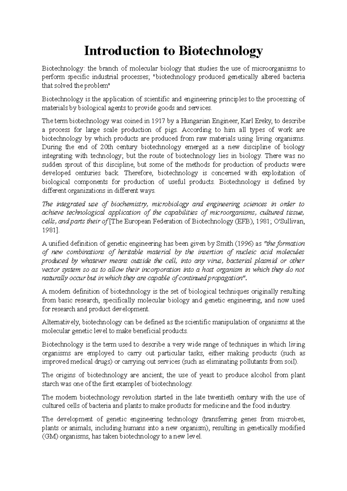 Introduction-to-Biotechnology - Introduction to Biotechnology ...
