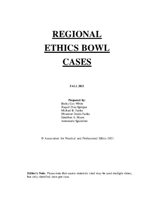 case study for ethics bowl