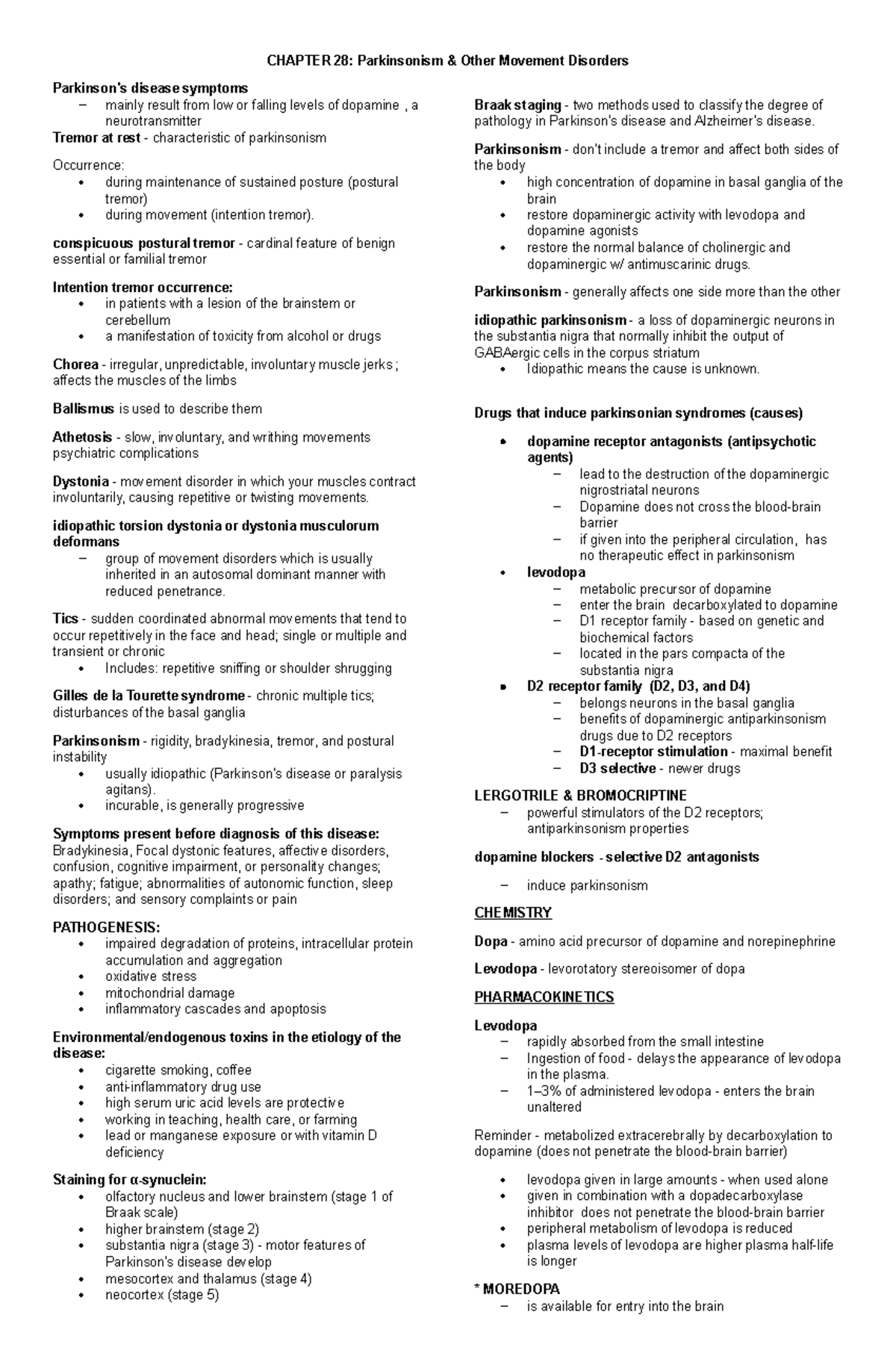 Chapter 28 & 29 - Basic Clinical Pharmacology - CHAPTER 28 ...