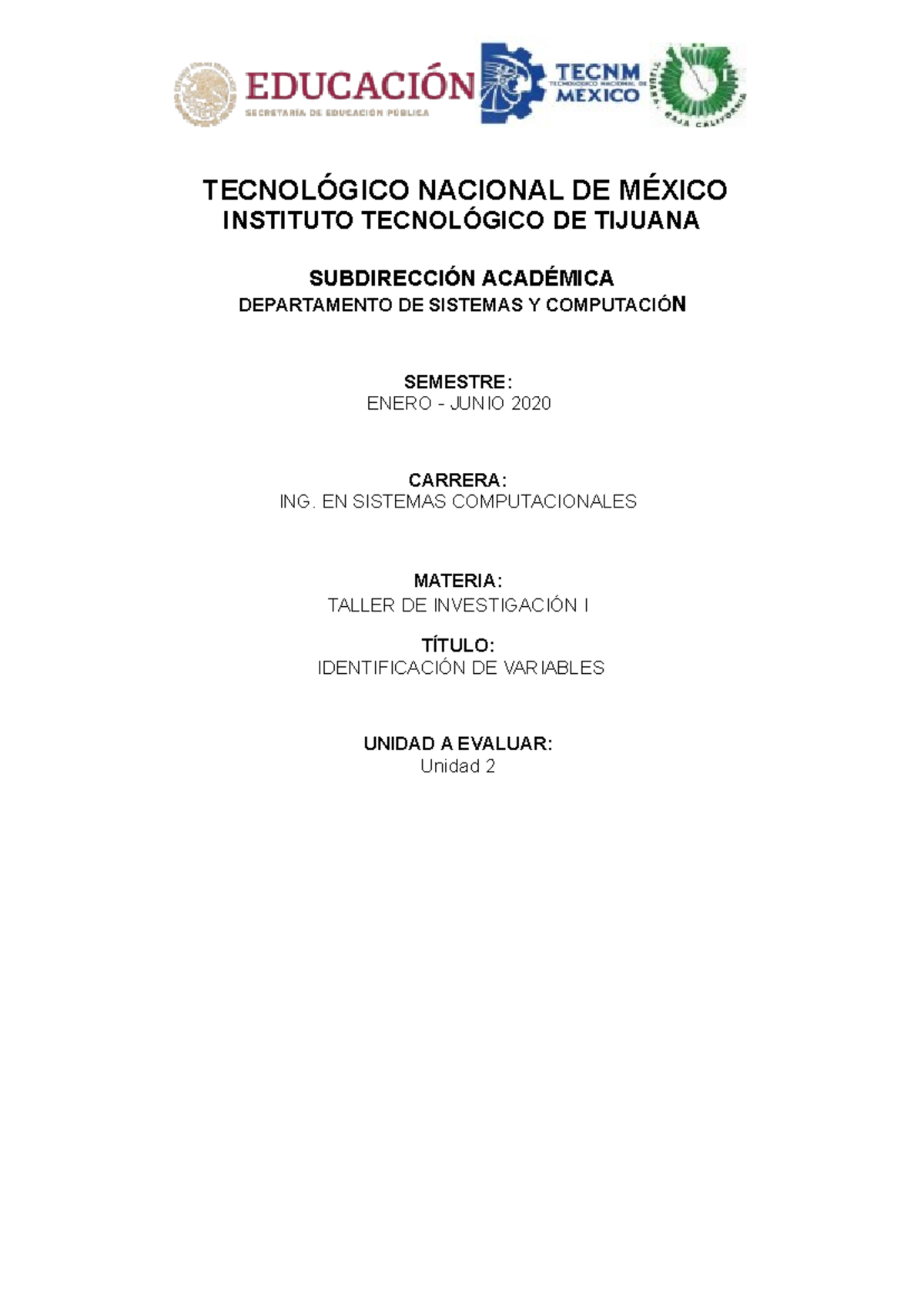 Protocolo Investigación - TECNOLÓGICO NACIONAL DE MÉXICO INSTITUTO ...