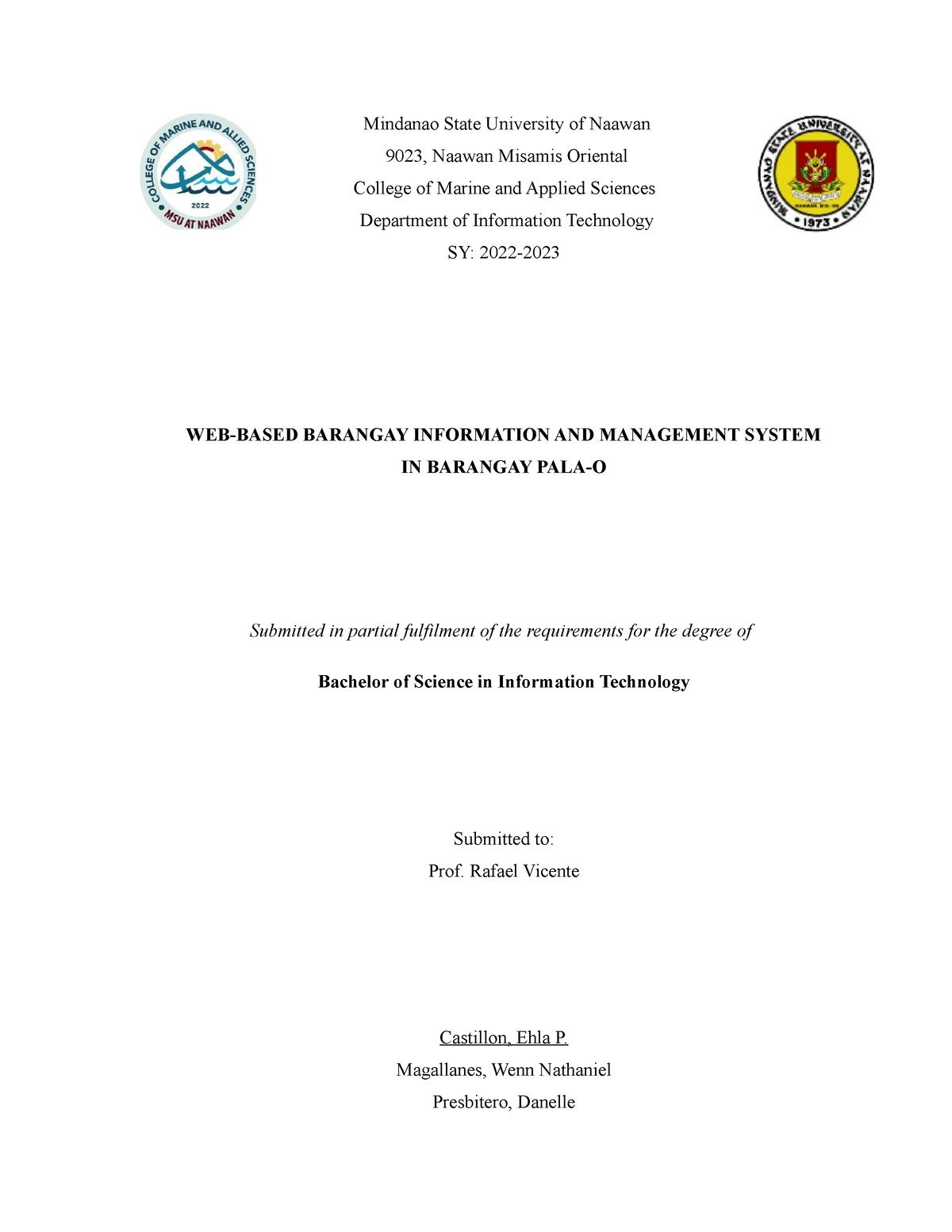 web based barangay information system thesis