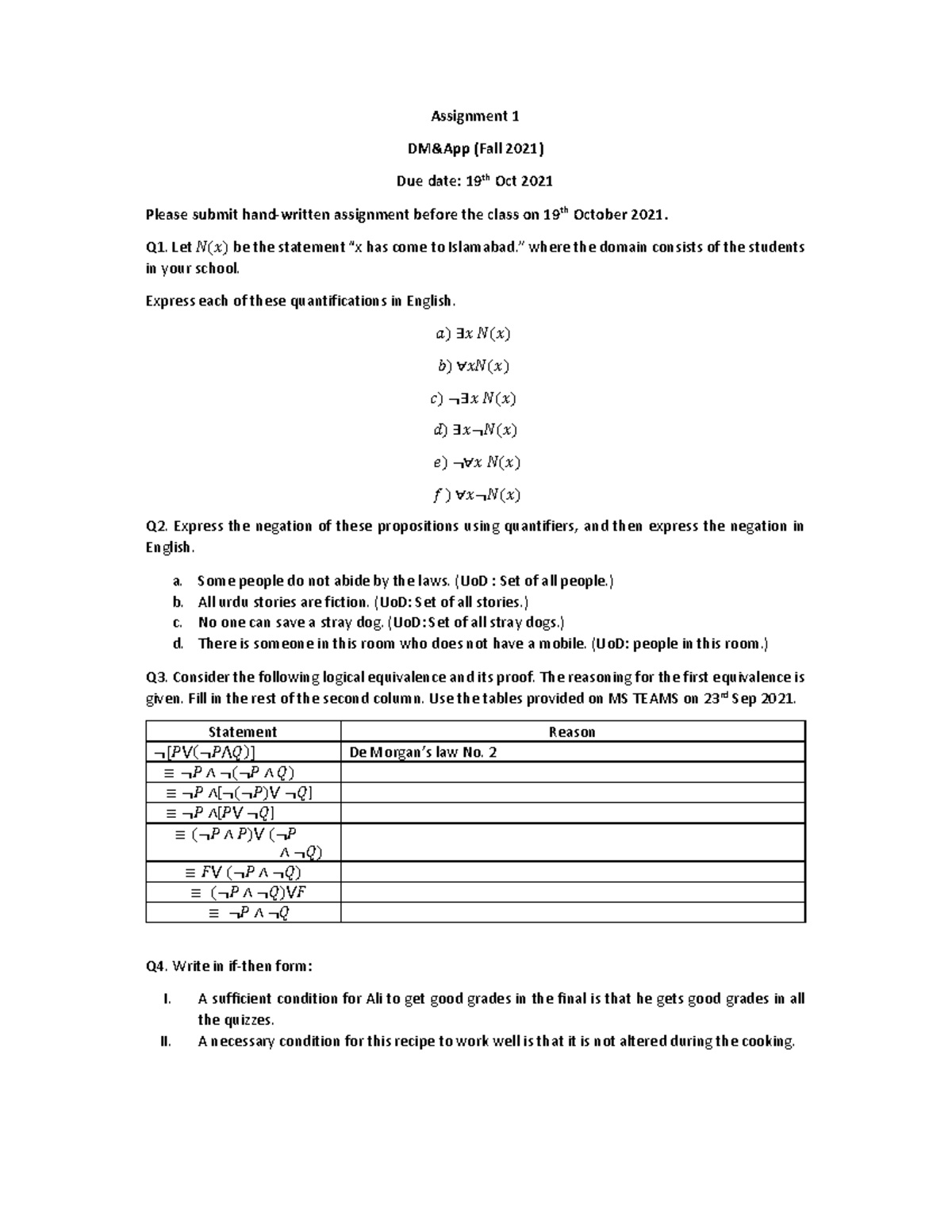 assignment answer key 2021