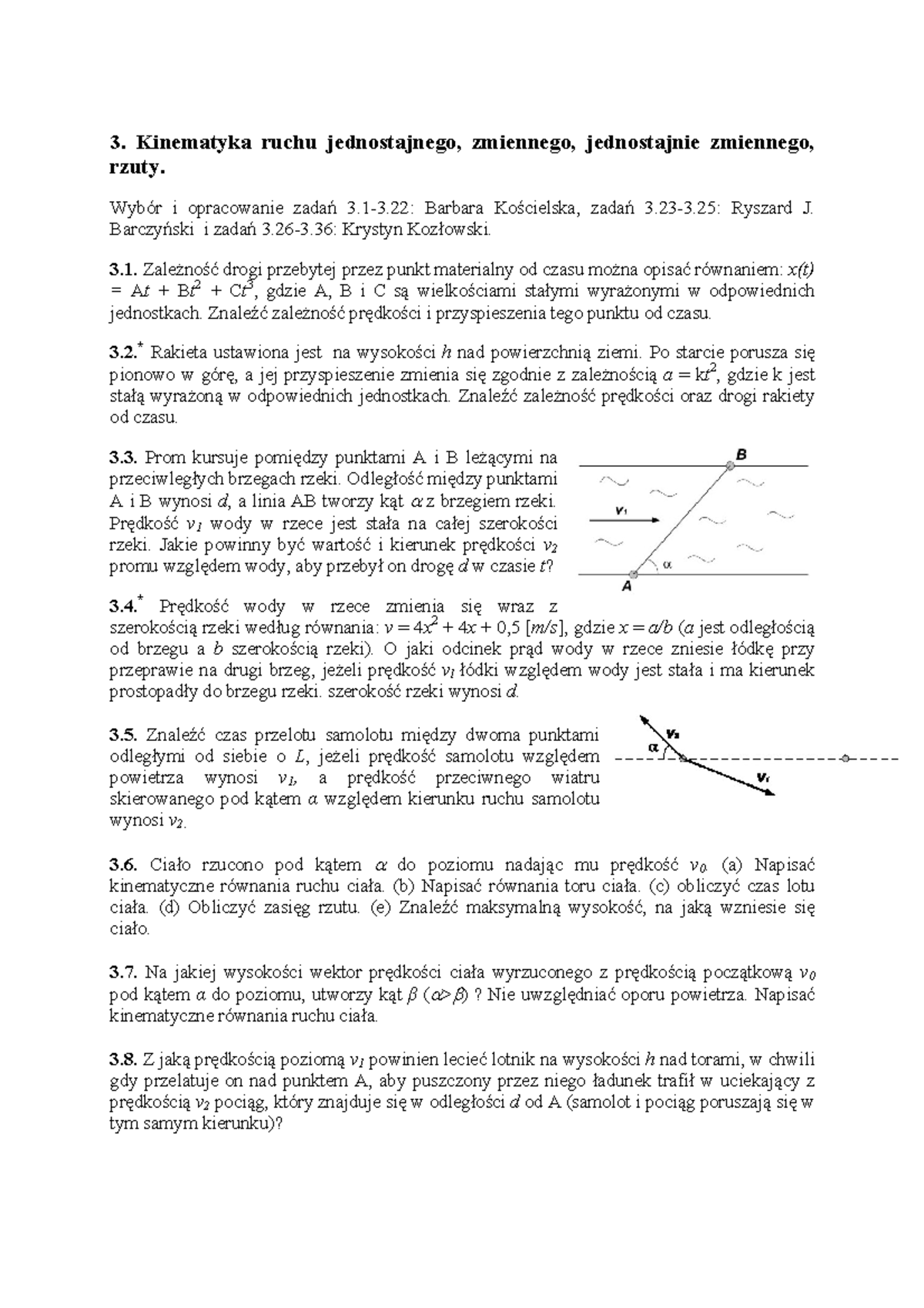 03 Kinematyka - ... - 3. Kinematyka Ruchu Jednostajnego, Zmiennego ...