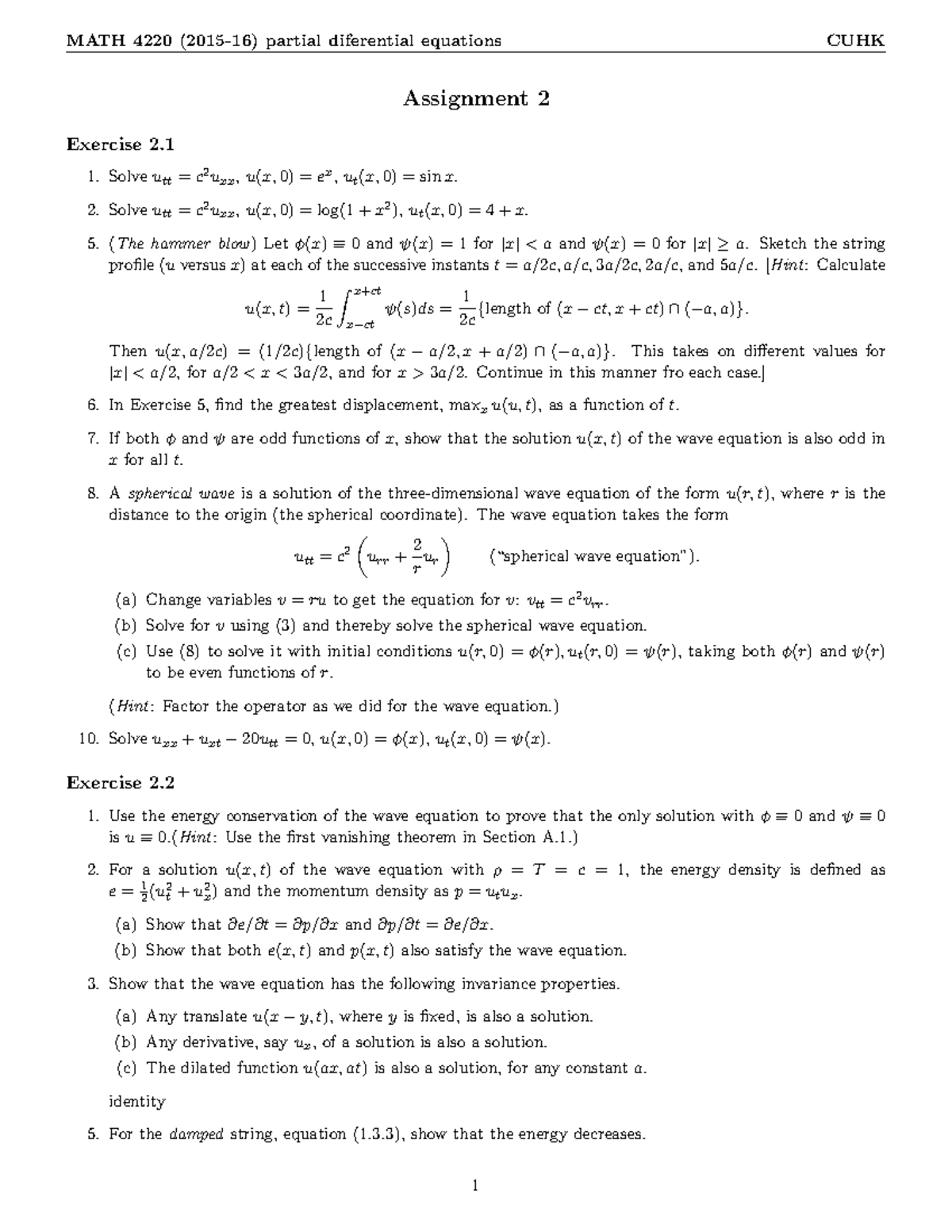 solved assignment 2