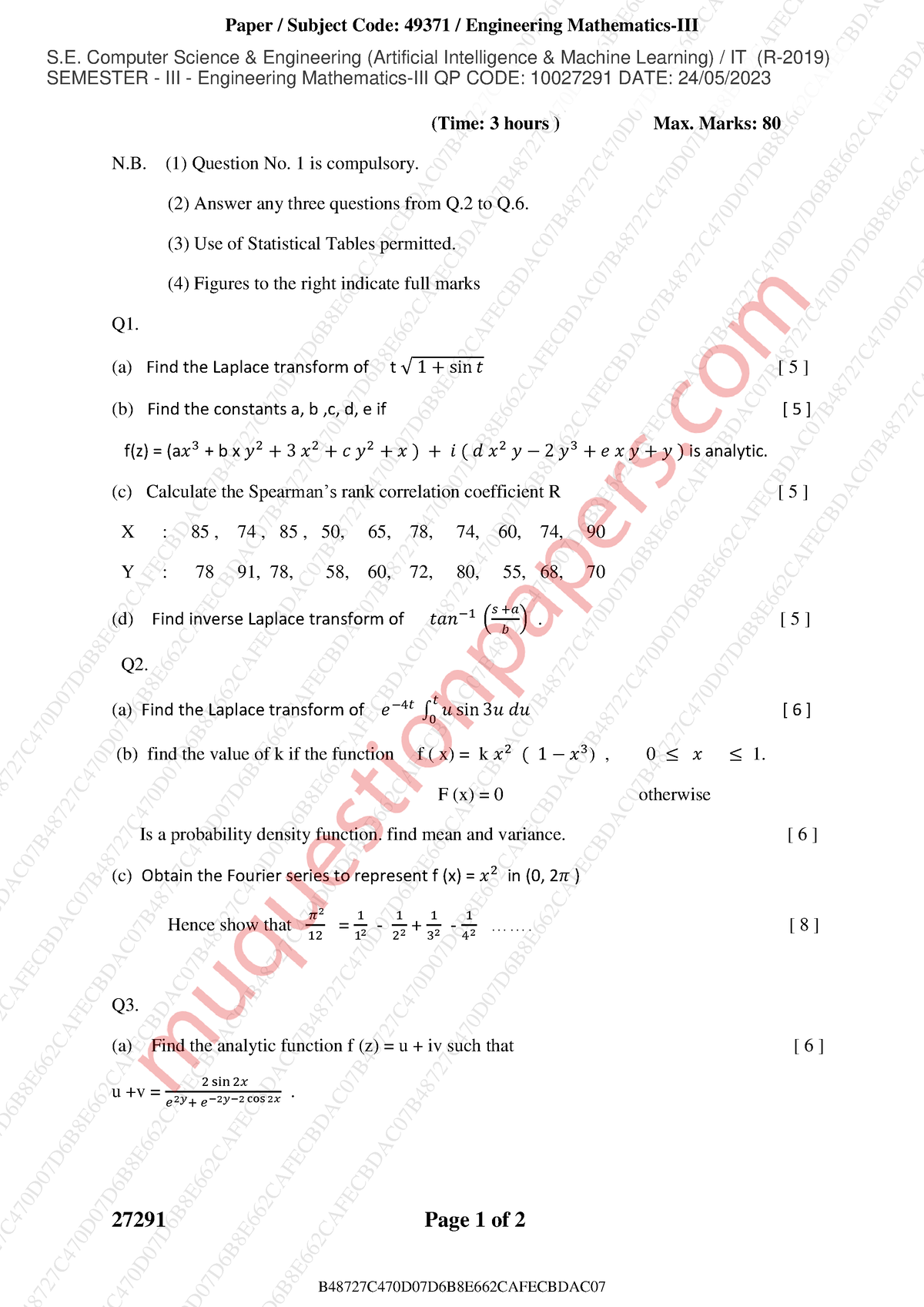 Be information-technology semester-3 2023 may engineering-mathematics ...