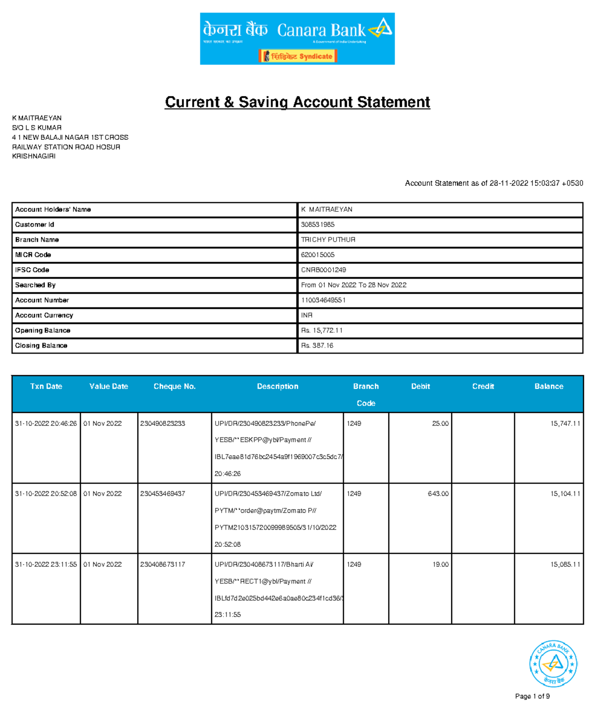 1669628017222 Market research footwear Current & Saving Account