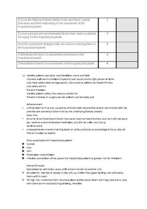 Integ - Assessment - Recall relevant prior learning of anatomy ...