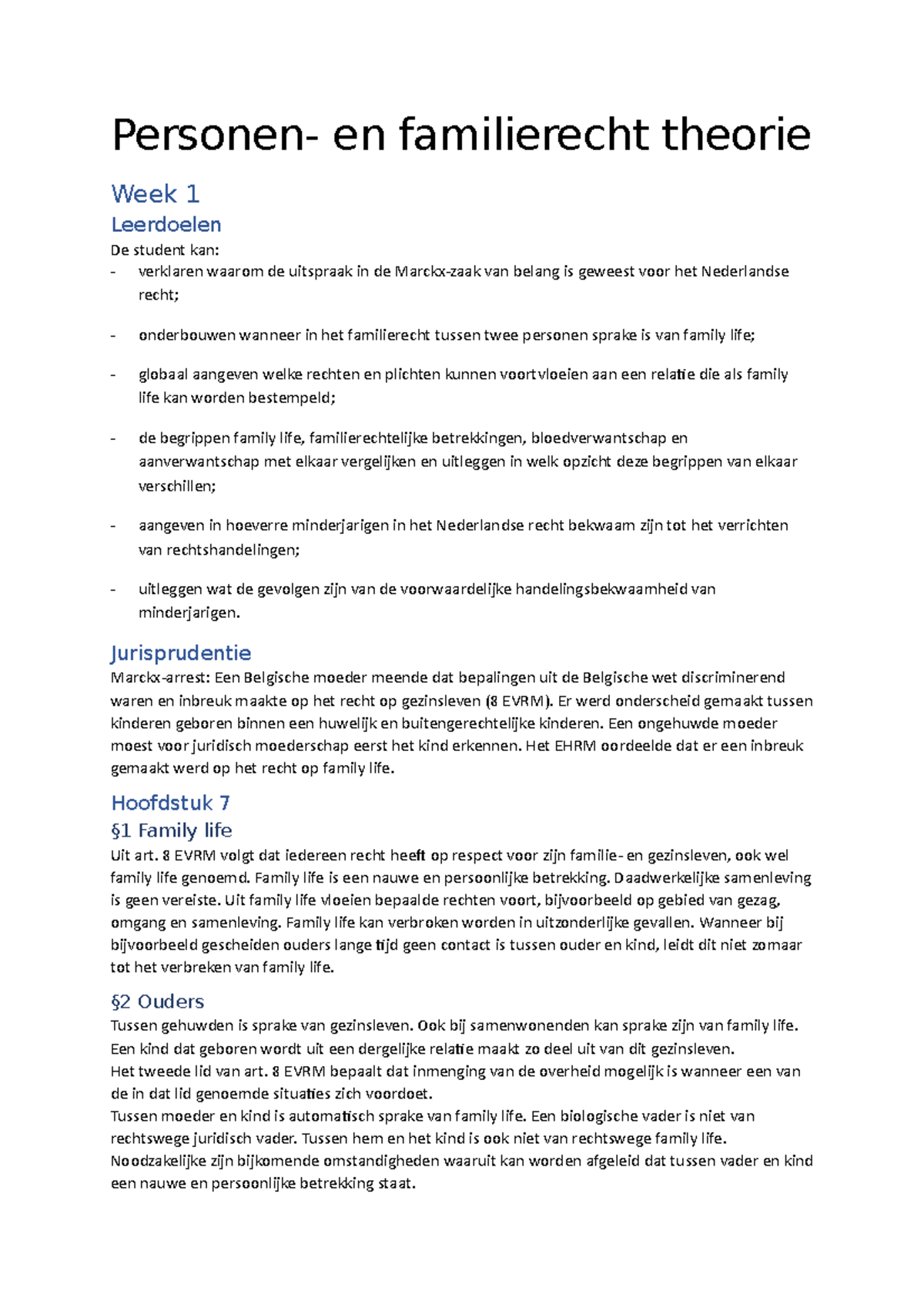 Samenvatting Familierecht K3 - En Familierecht Theorie Week 1 ...