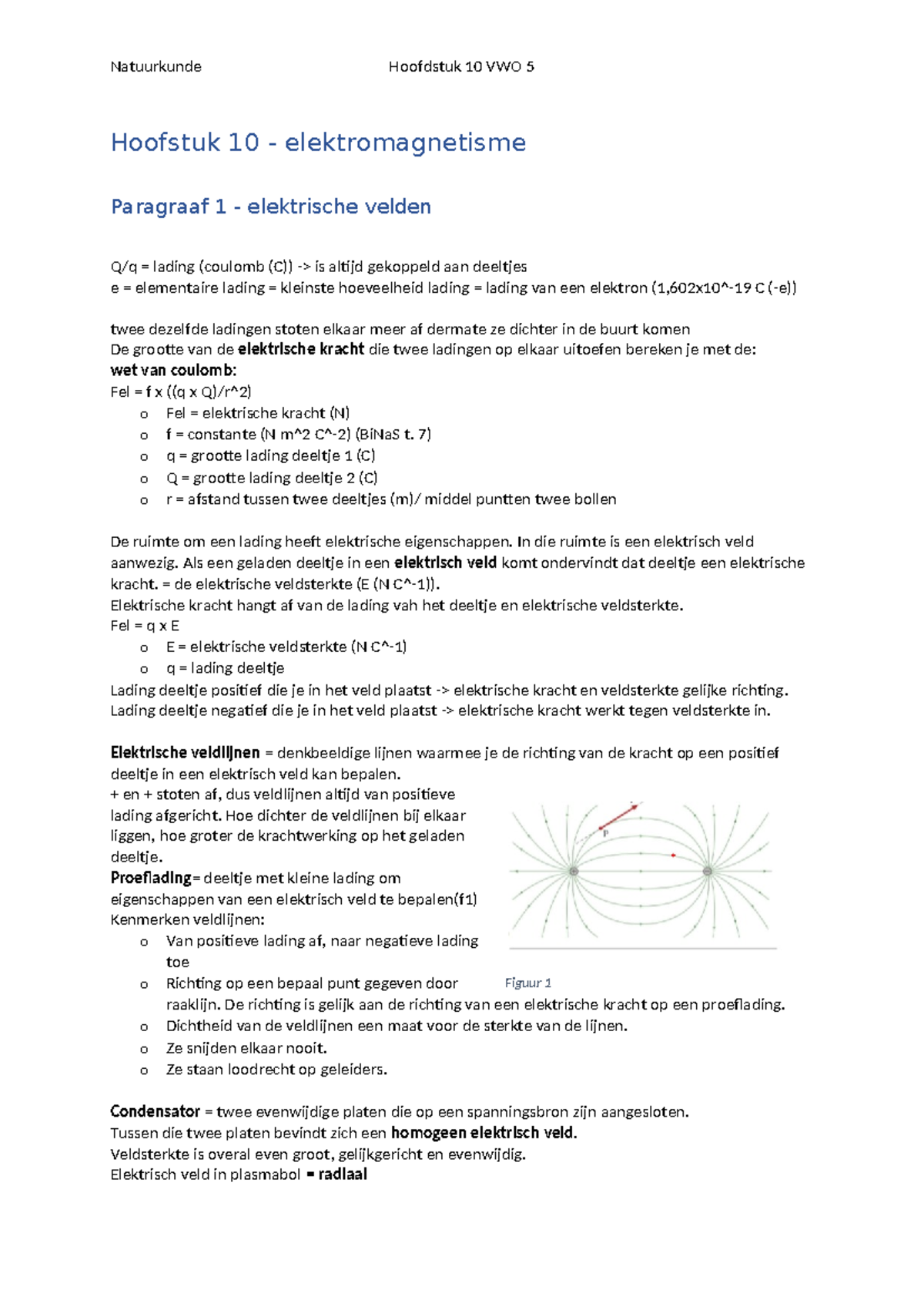 Elektromagnetisme - Hoofdstuk 10 - Hoofstuk 10 - elektromagnetisme ...