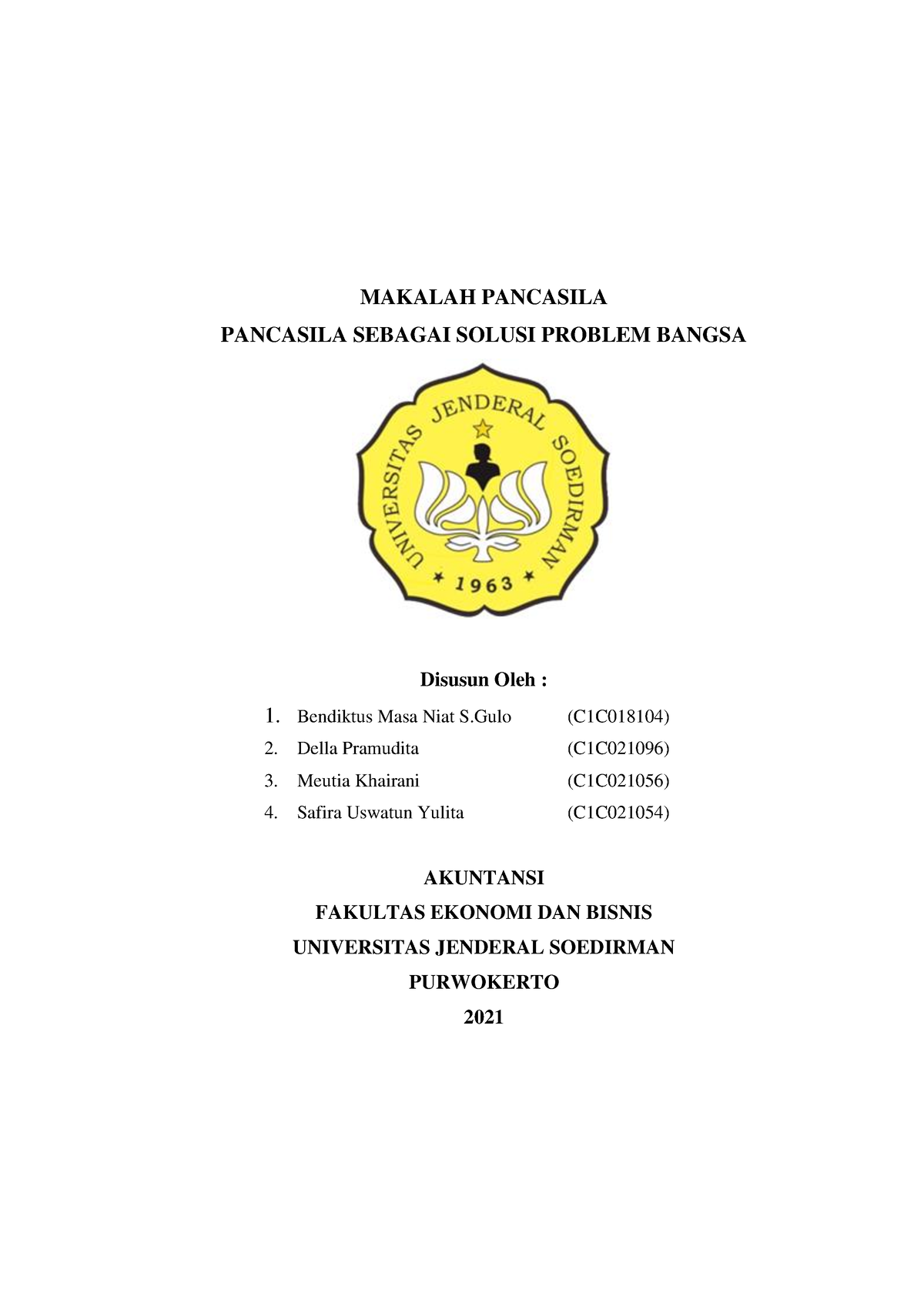 Pancasila Sebagai Solusi Problem Negara - MAKALAH PANCASILA PANCASILA ...