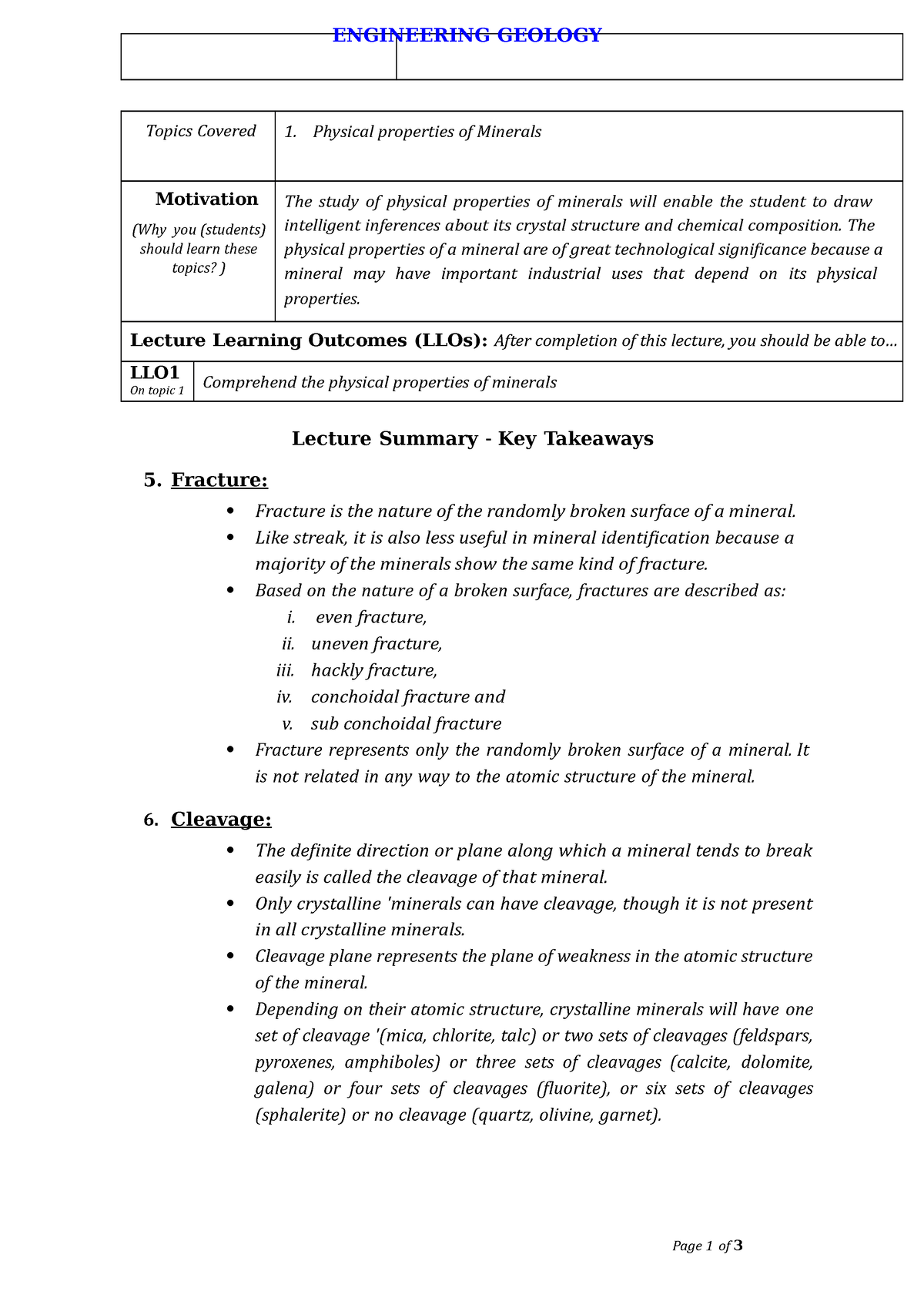 physical-properties-of-minerals-2-in-eg-topics-covered-1-physical