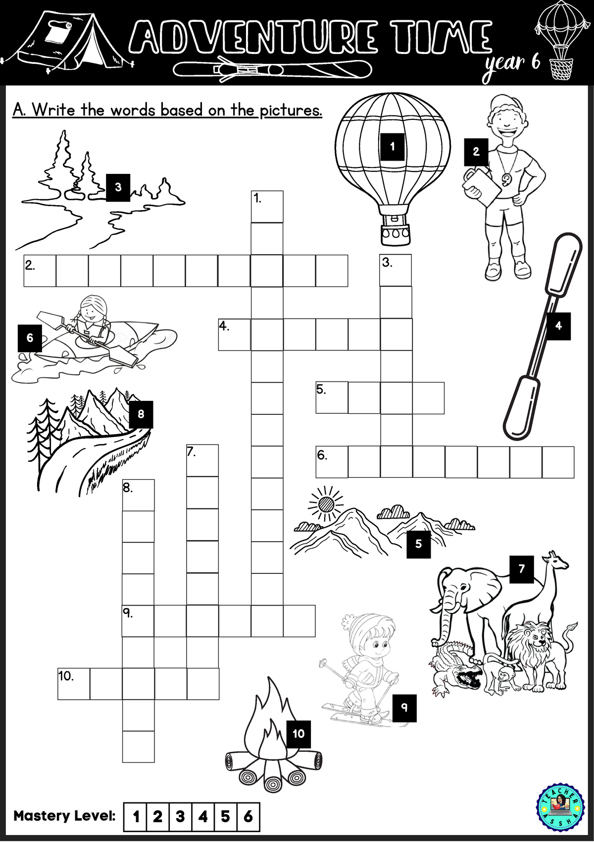 adventure-time-year-6-worksheets-1-2-3-4-5-6-7-8-9-year-6-a-write