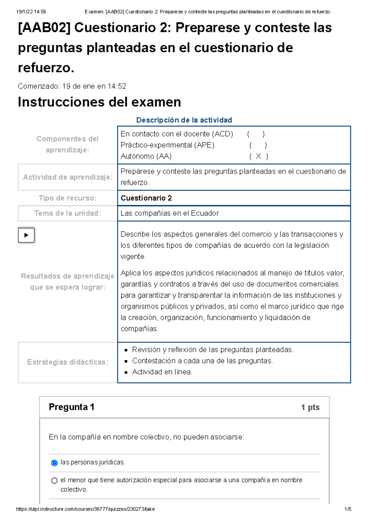 Cuestionario Legislacion B2 CUESTIONARIOO - [AAB02] Cuestionario 2 ...