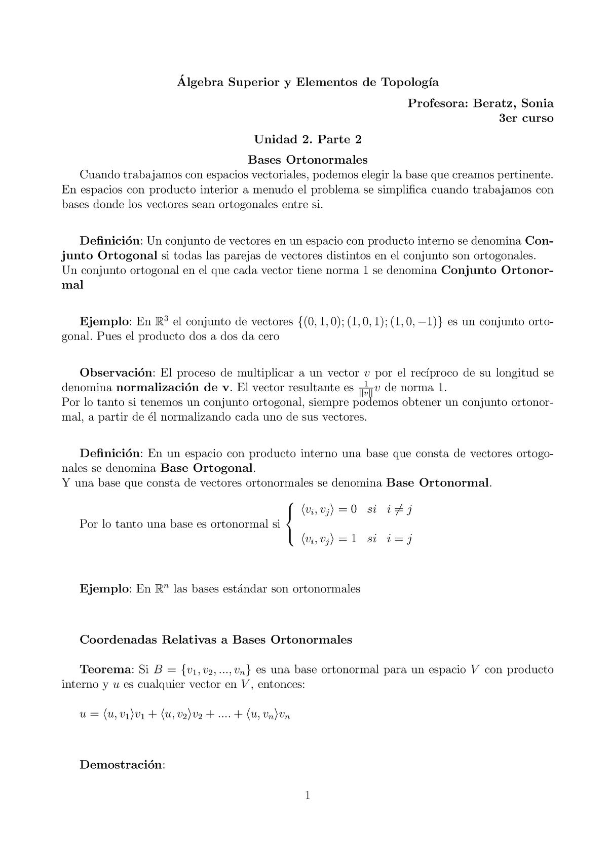 Unidad 2 Parte 2 - ... - Algebra Superior Y Elementos De Topolog ́ ́ ıa ...