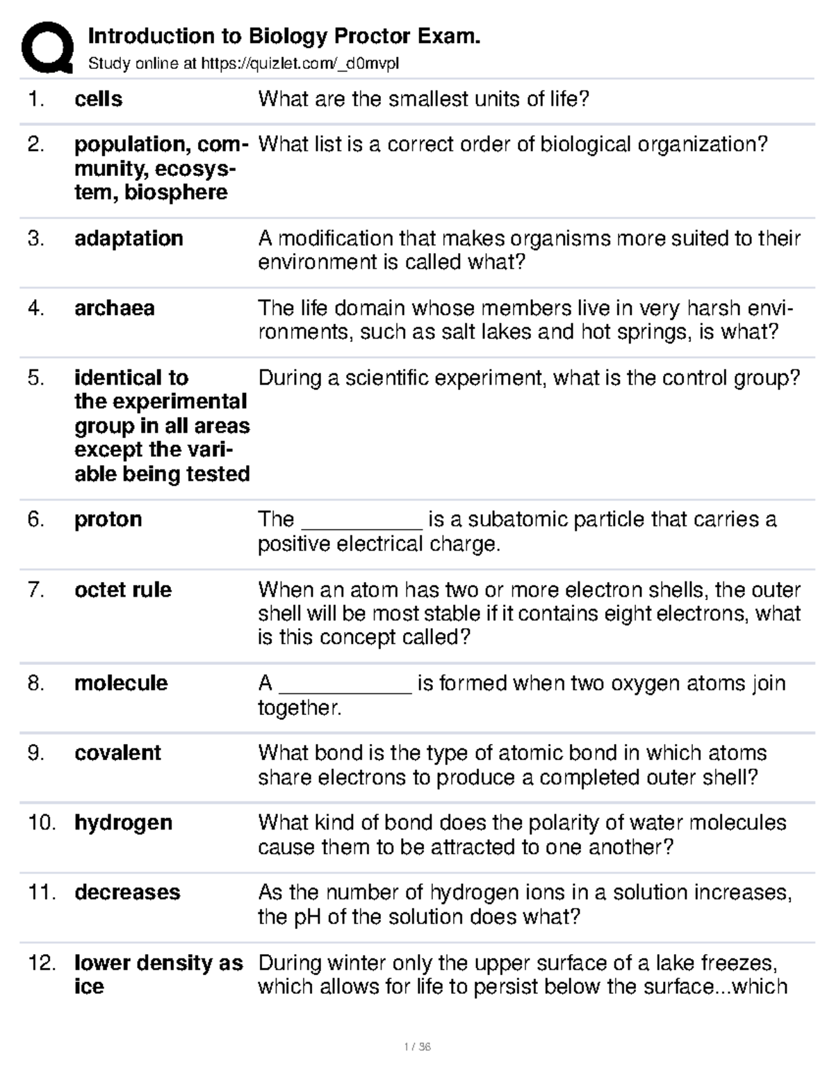 penn foster biology essay questions