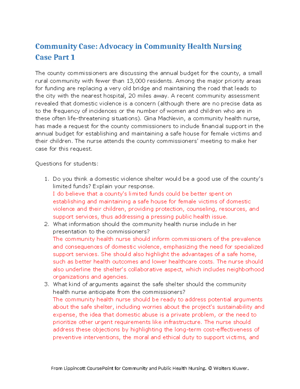 patient advocacy 3.0 case study test