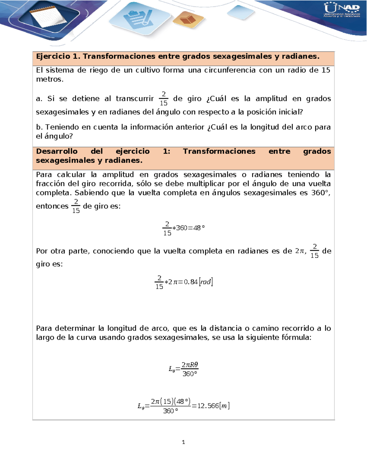 Ejercicio - Anexo - Ejercicio 1. Transformaciones entre grados ...