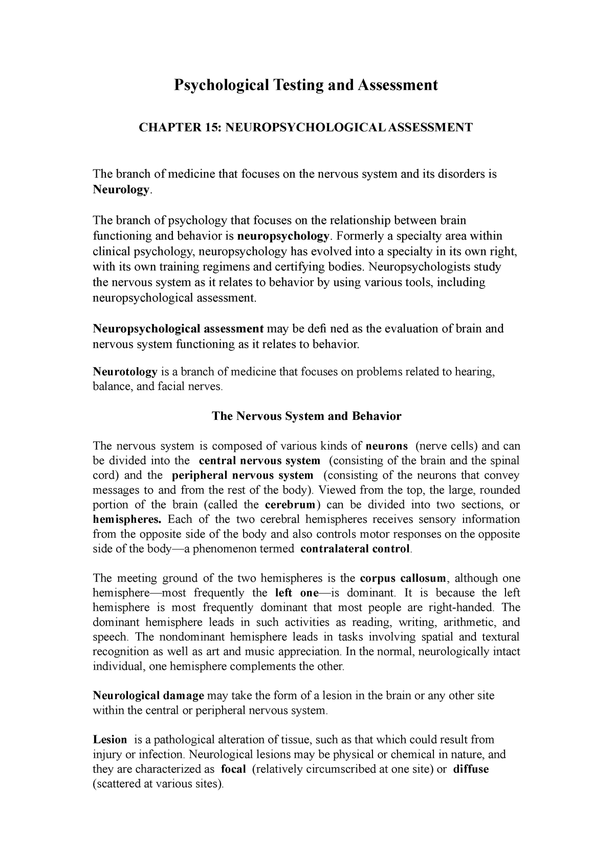 psychological assessment thesis pdf