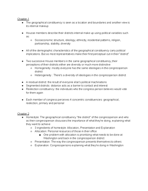 315 notes for class lectures - 3/15/18 Congressional Committees, Rules ...