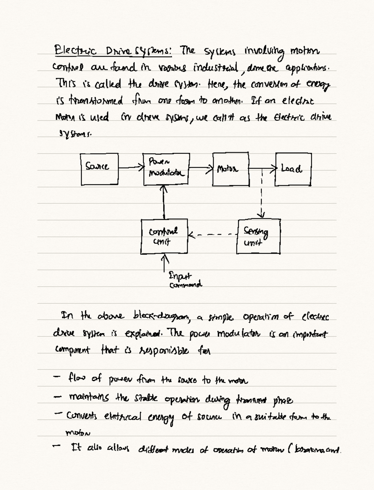 Motor And Drives 3 Electrical Science Studocu