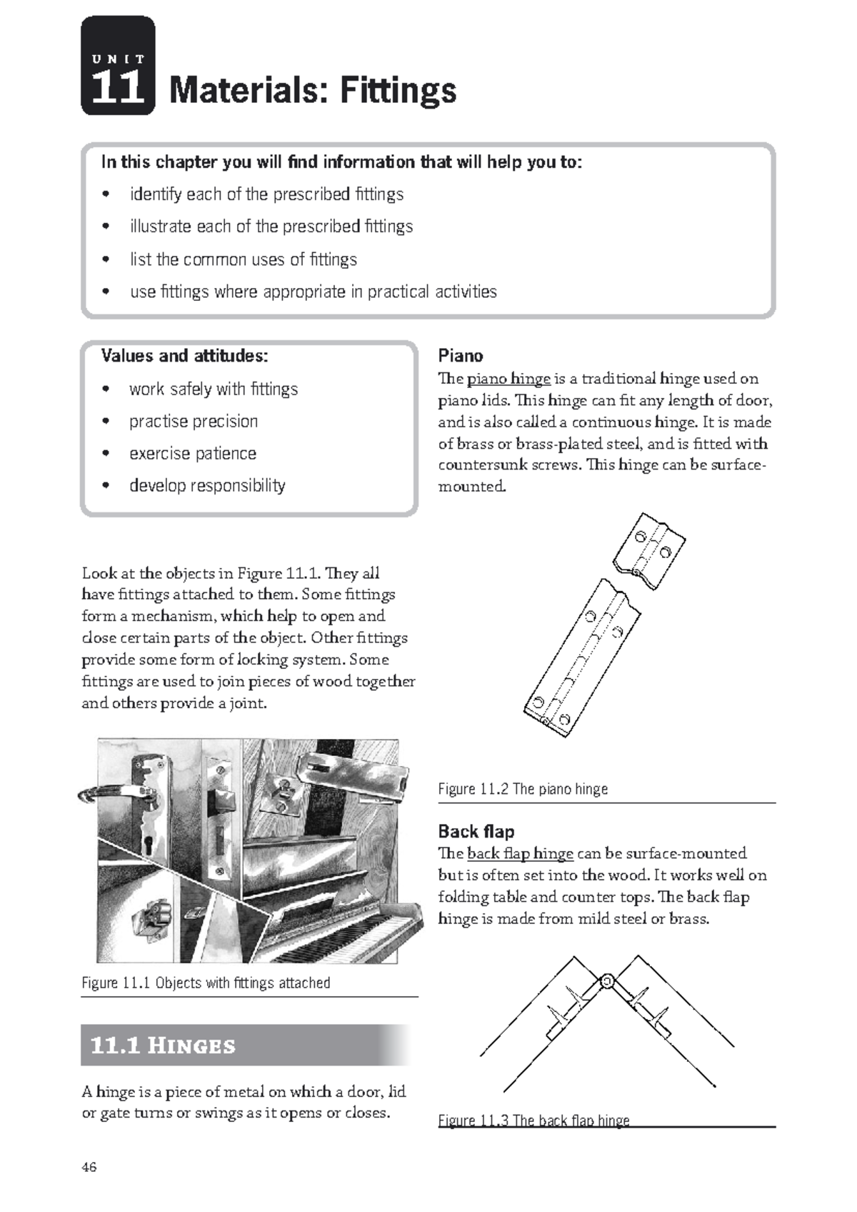 DT ch11 Materials Fittings - U N I T In this chapter you will find ...