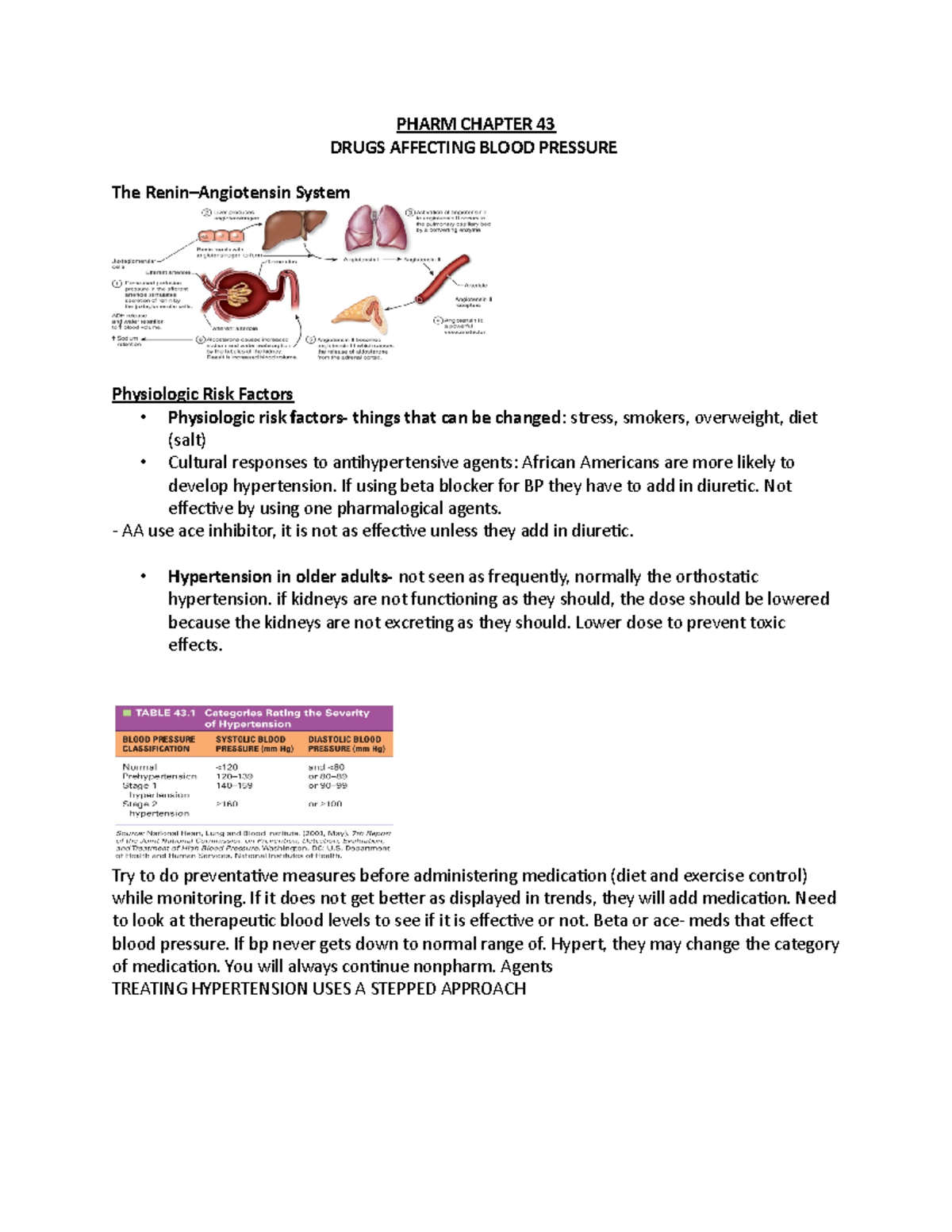 Pharm Chapter 43 - Dr.Blank - PHARM CHAPTER 43 DRUGS AFFECTING BLOOD ...